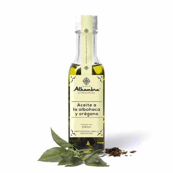 Aceite a la albahaca y orégano