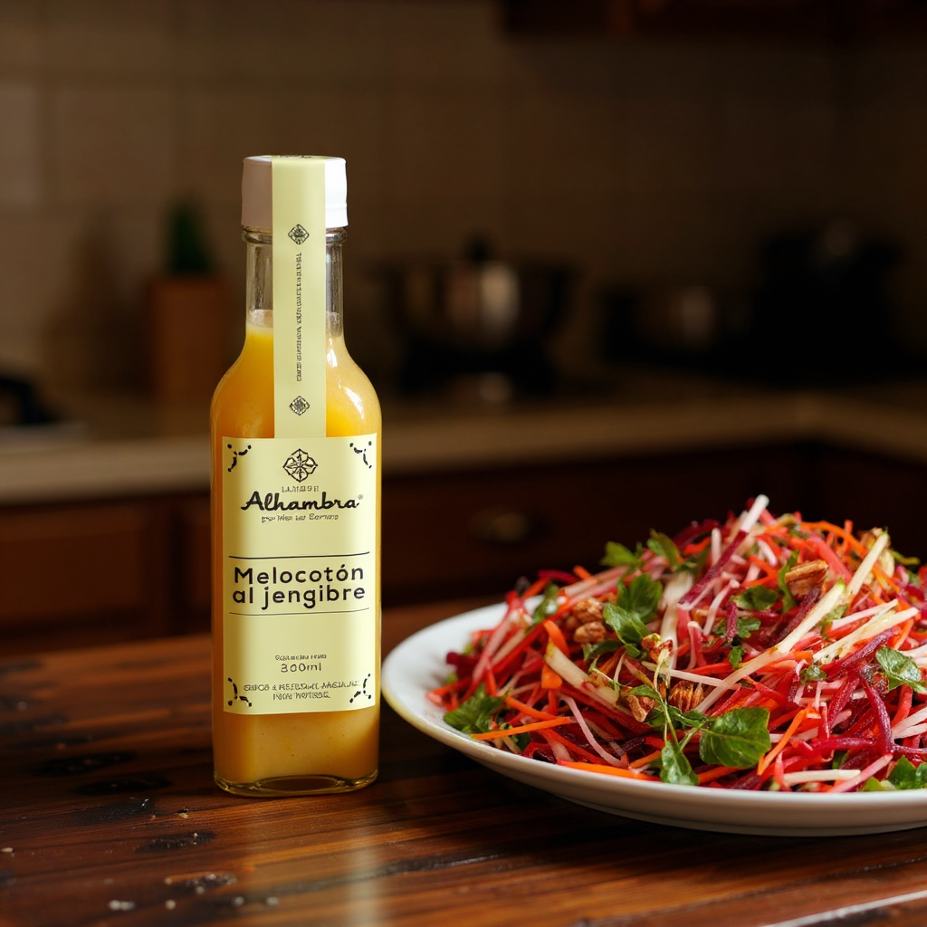 Aderezo de melocotón al jengibre